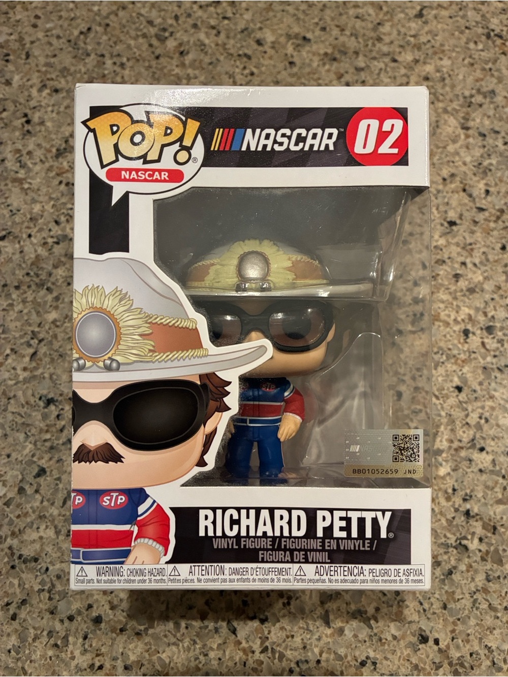 Funko Richard Petty Pop! Figure - Red, Blue, Gold, Black